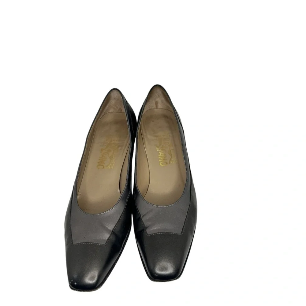 Salvatore Ferragamo Elegant Gray Women's Shoes Size 7.5 AAAA